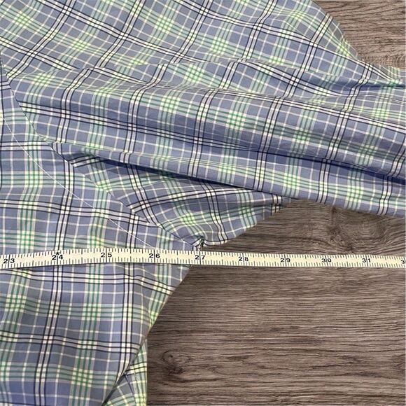 Ralph Lauren Polo Classic Fit Blue and Green Plaid Shirt Men's Size 2XL - Picture 4 of 5
